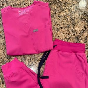 Hot Pink Figs Scrubs